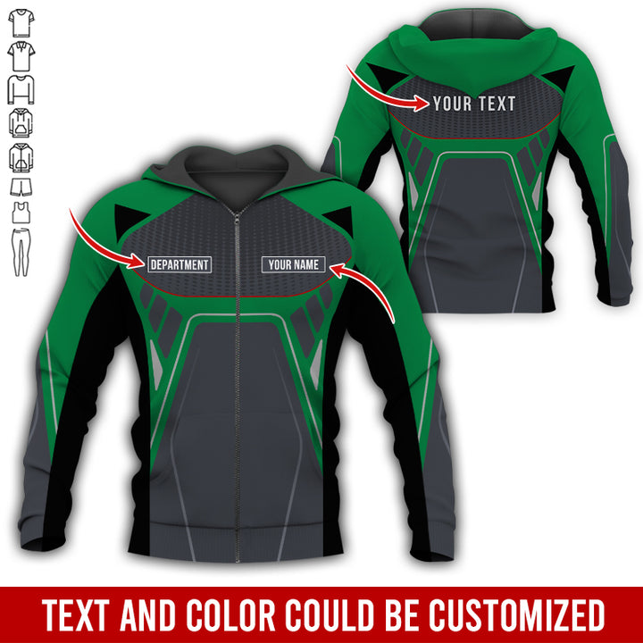 Personalized Name Workwear Style All Over Printed Clothes HT264
