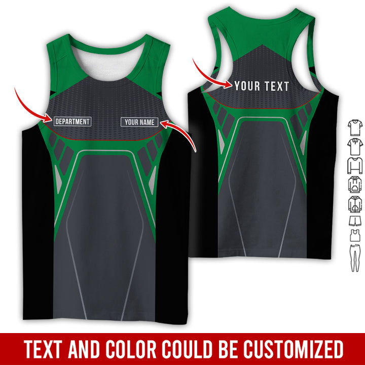 Personalized Name Workwear Style All Over Printed Clothes HT264