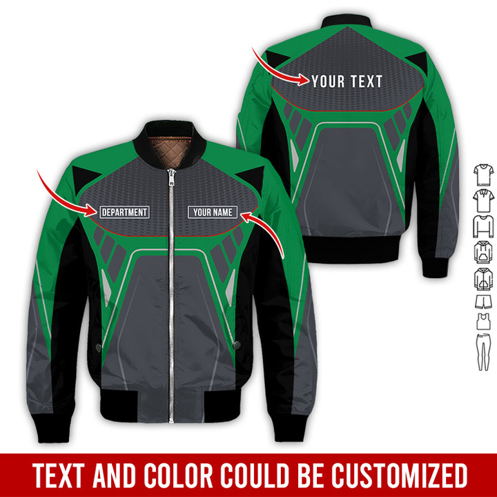 Personalized Name Workwear Style All Over Printed Clothes HT264