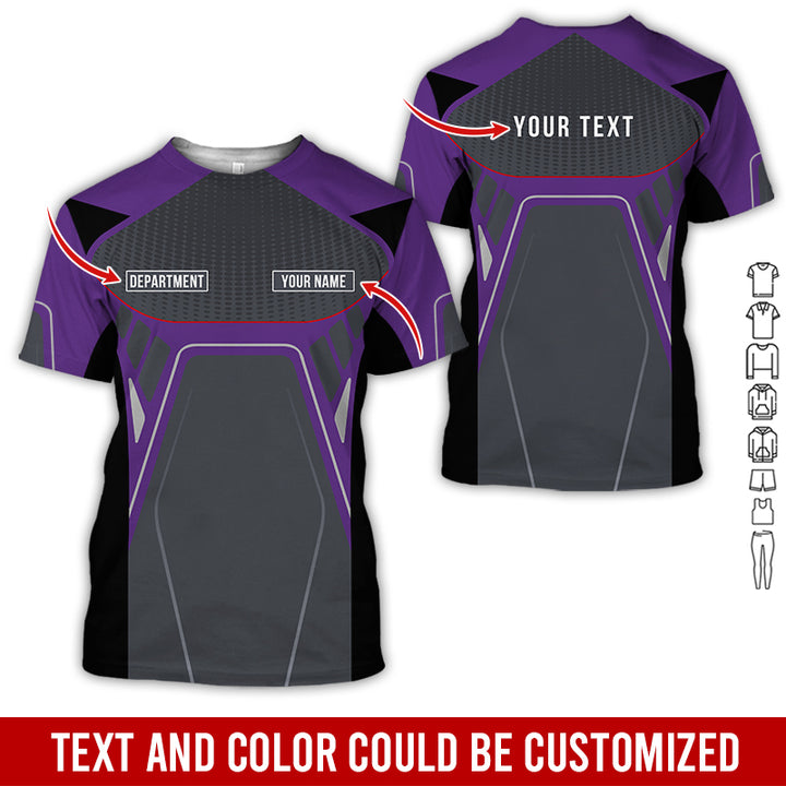 Personalized Name Workwear Style All Over Printed Clothes HT264
