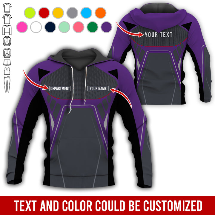 Personalized Name Workwear Style All Over Printed Clothes HT264