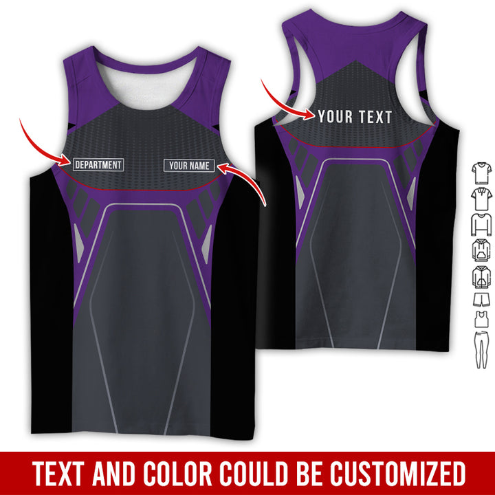 Personalized Name Workwear Style All Over Printed Clothes HT264