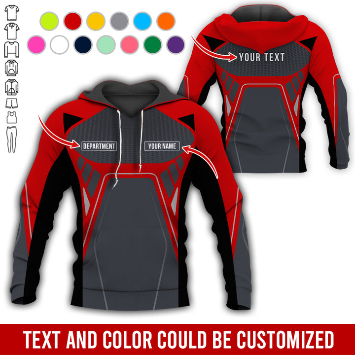 Personalized Name Workwear Style All Over Printed Clothes HT264