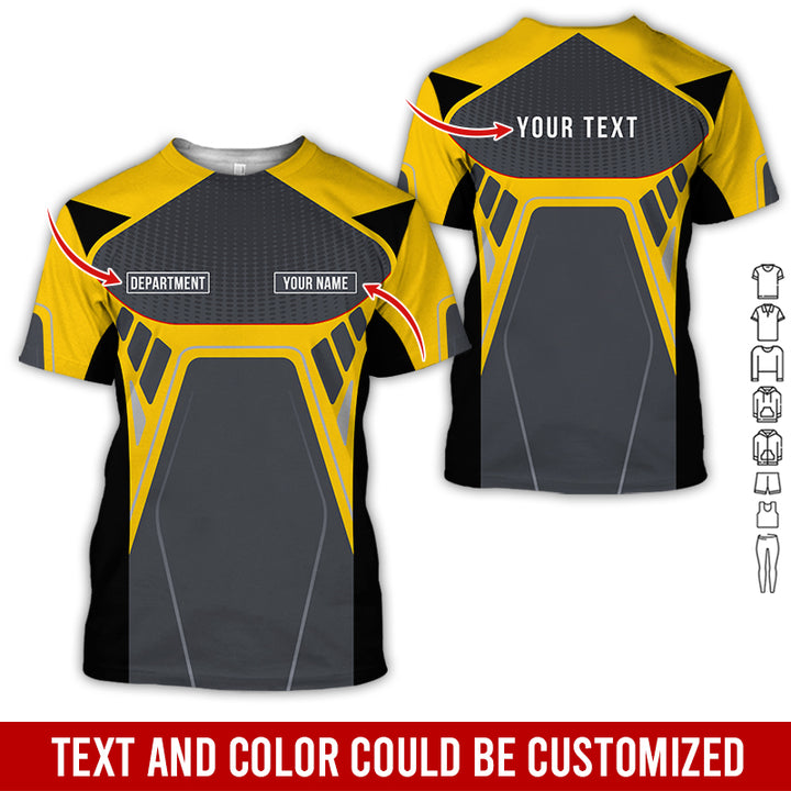 Personalized Name Workwear Style All Over Printed Clothes HT264