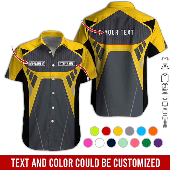 Personalized Name Workwear Style All Over Printed Clothes HT264