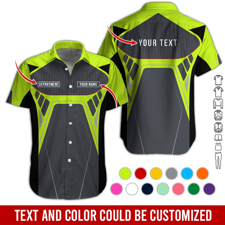 Personalized Name Workwear Style All Over Printed Clothes HT264