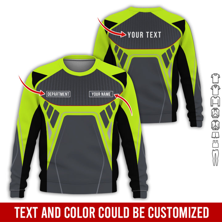 Personalized Name Workwear Style All Over Printed Clothes HT264