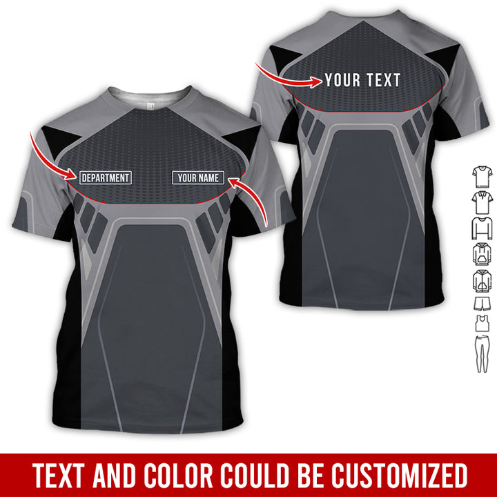 Personalized Name Workwear Style All Over Printed Clothes HT264