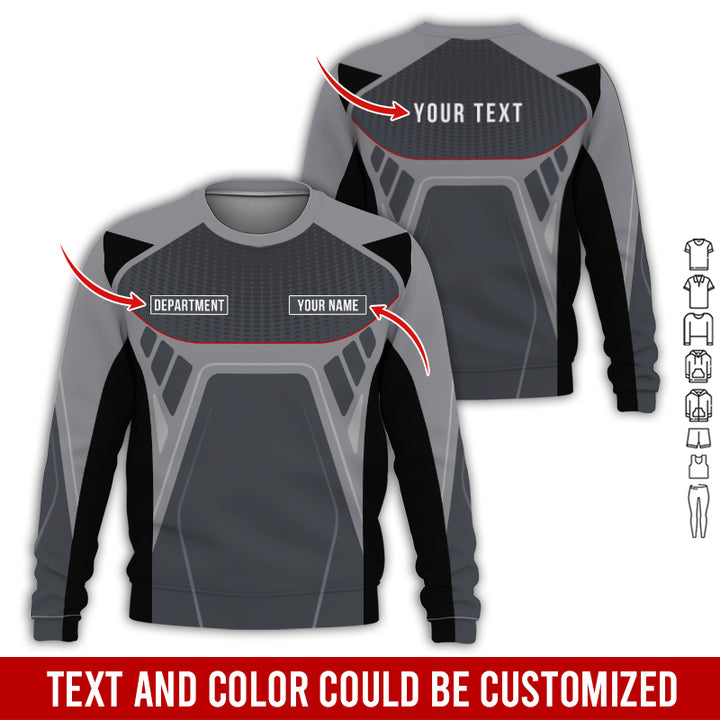 Personalized Name Workwear Style All Over Printed Clothes HT264