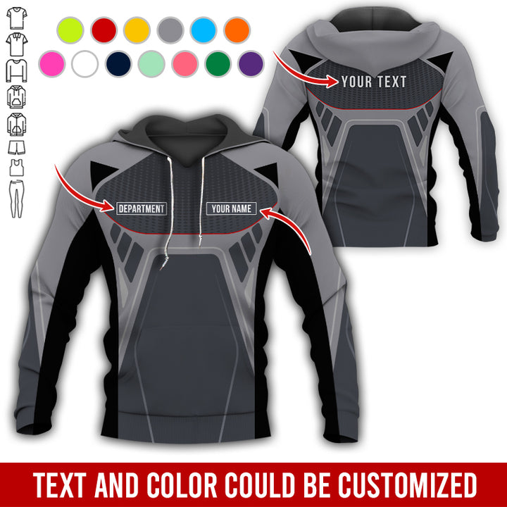 Personalized Name Workwear Style All Over Printed Clothes HT264