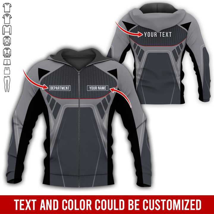 Personalized Name Workwear Style All Over Printed Clothes HT264