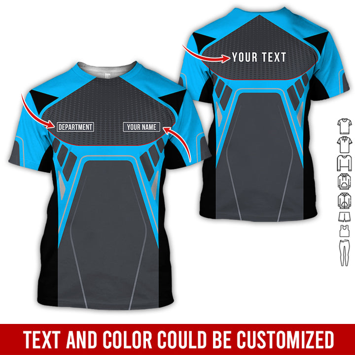 Personalized Name Workwear Style All Over Printed Clothes HT264