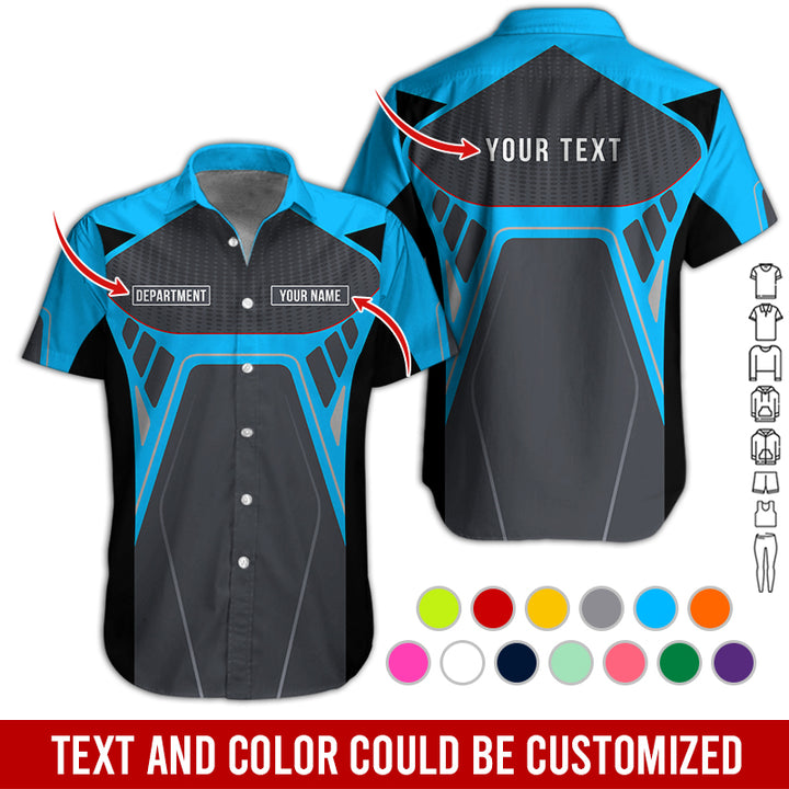 Personalized Name Workwear Style All Over Printed Clothes HT264