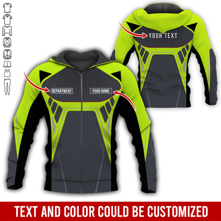 Personalized Name Workwear Style All Over Printed Clothes HT264
