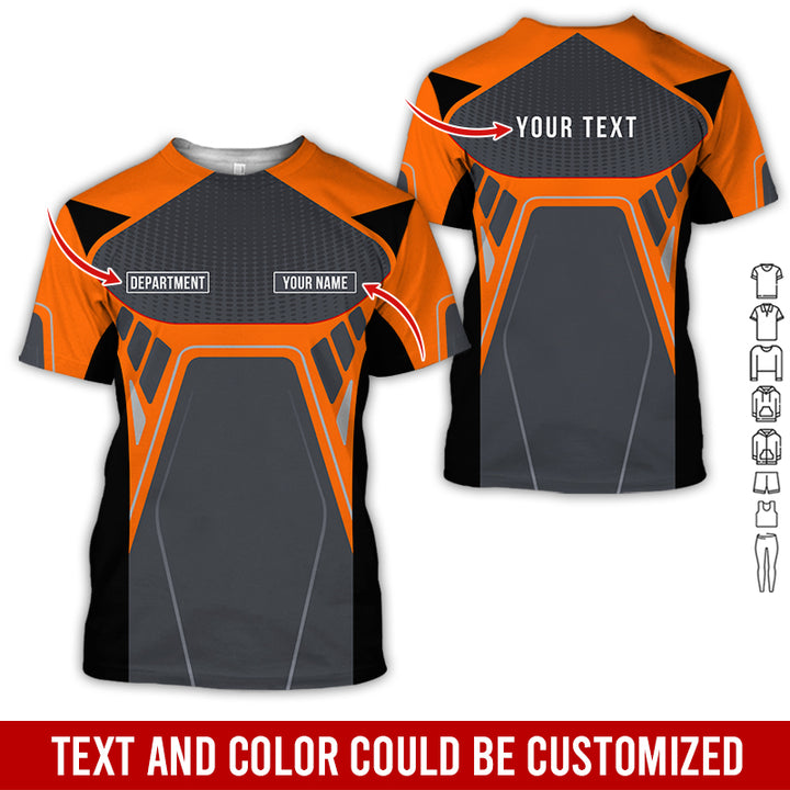 Personalized Name Workwear Style All Over Printed Clothes HT264