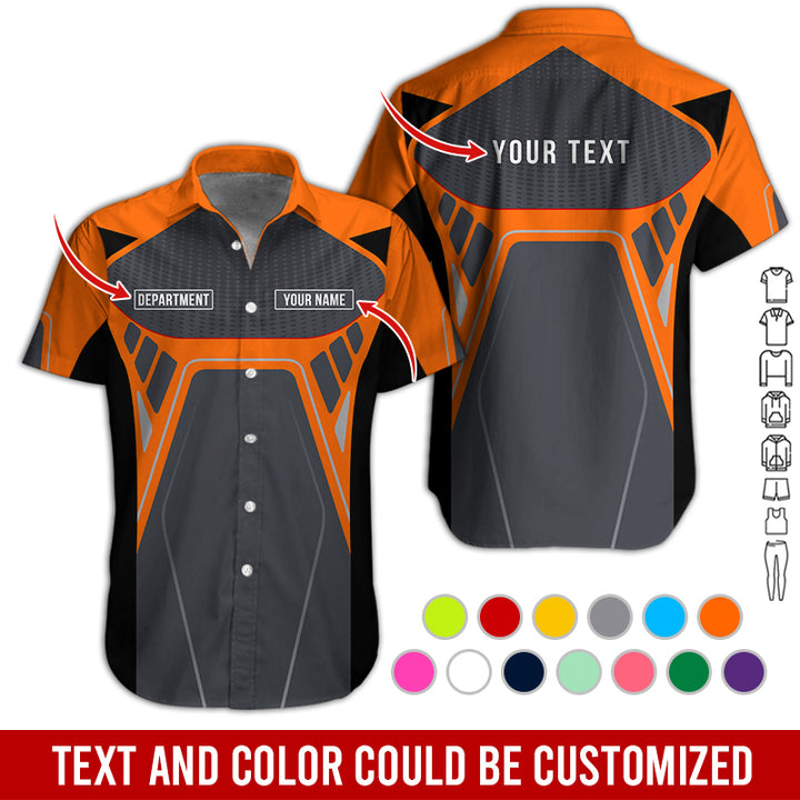 Personalized Name Workwear Style All Over Printed Clothes HT264