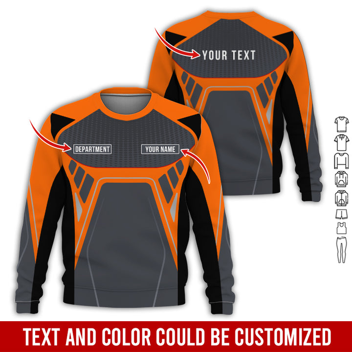Personalized Name Workwear Style All Over Printed Clothes HT264