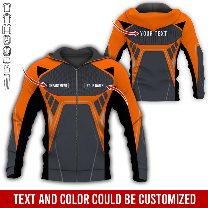 Personalized Name Workwear Style All Over Printed Clothes HT264