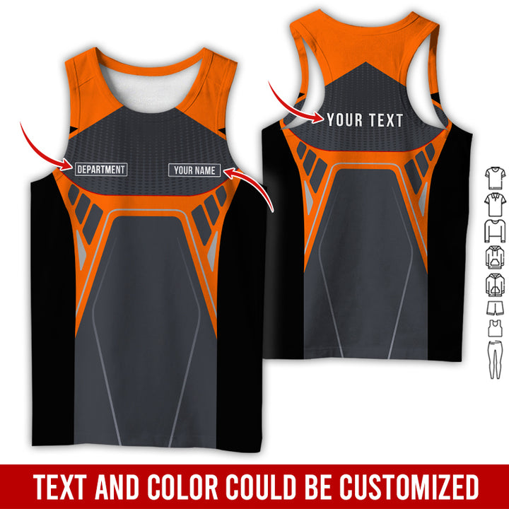 Personalized Name Workwear Style All Over Printed Clothes HT264