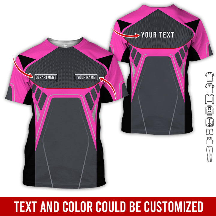 Personalized Name Workwear Style All Over Printed Clothes HT264