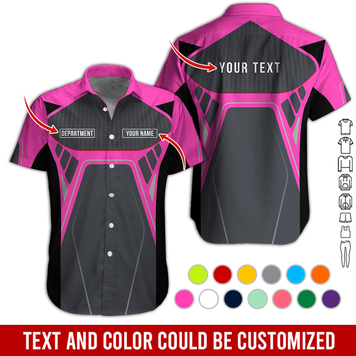 Personalized Name Workwear Style All Over Printed Clothes HT264