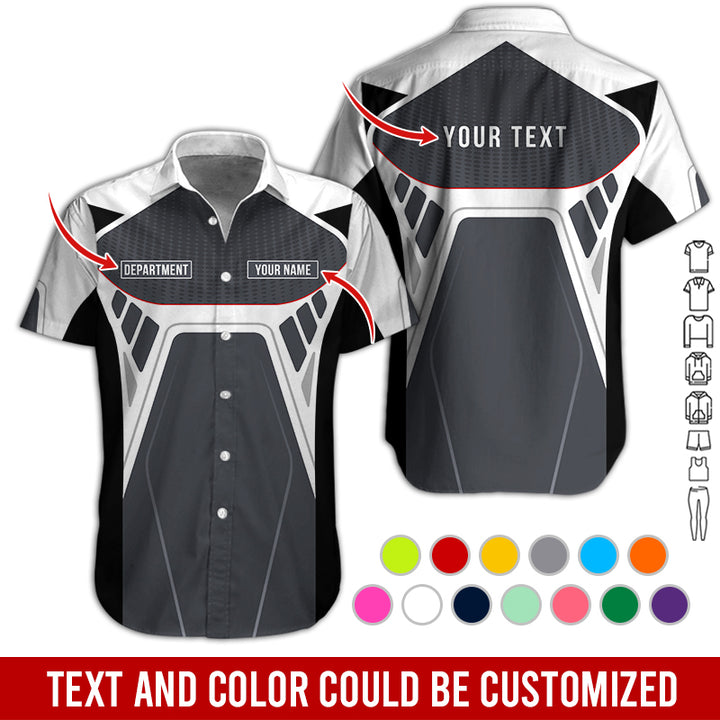 Personalized Name Workwear Style All Over Printed Clothes HT264