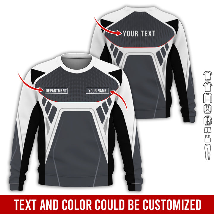 Personalized Name Workwear Style All Over Printed Clothes HT264