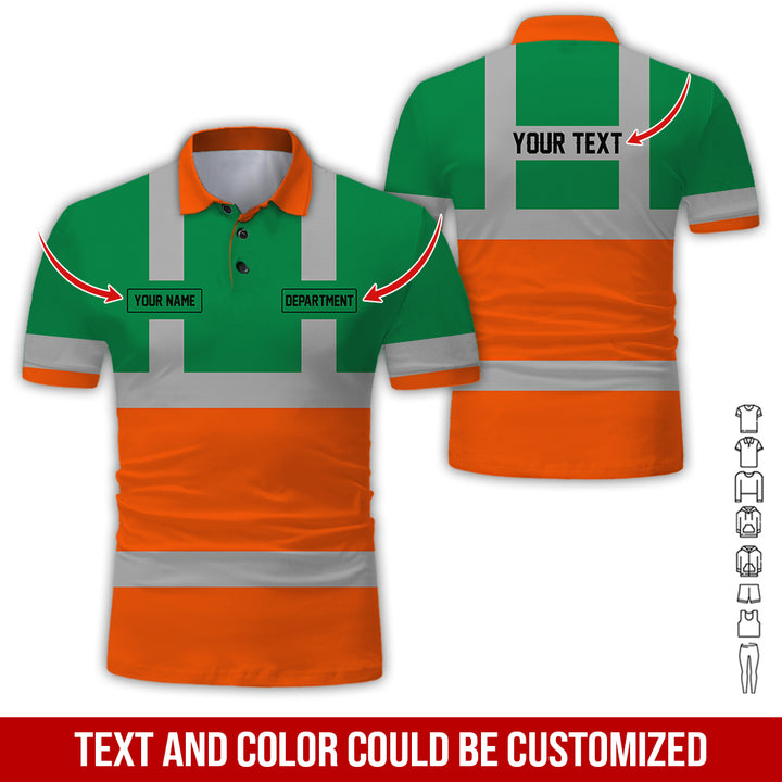 Pesonalized Name And Department Heavy Equipment All Over Printed Clothes GH798