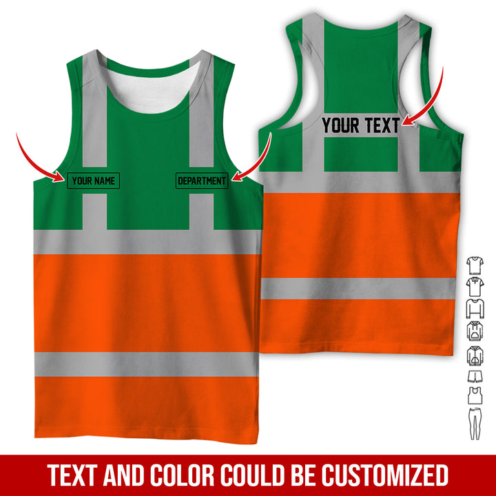 Pesonalized Name And Department Heavy Equipment All Over Printed Clothes GH798