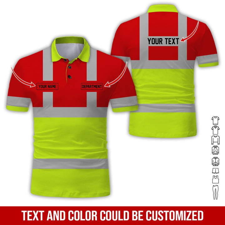 Pesonalized Name And Department Heavy Equipment All Over Printed Clothes GH798