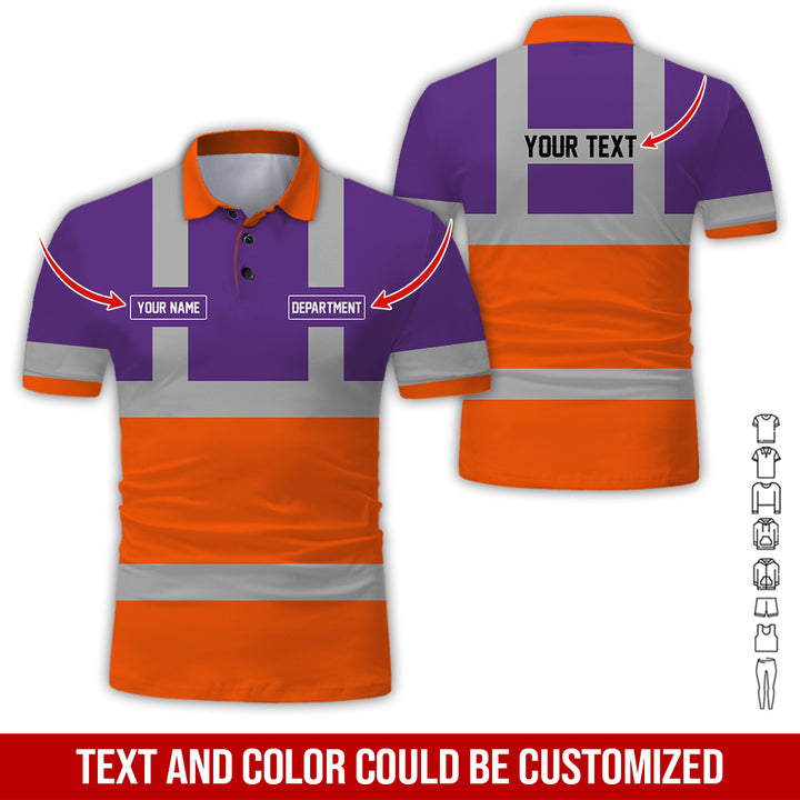 Pesonalized Name And Department Heavy Equipment All Over Printed Clothes GH798