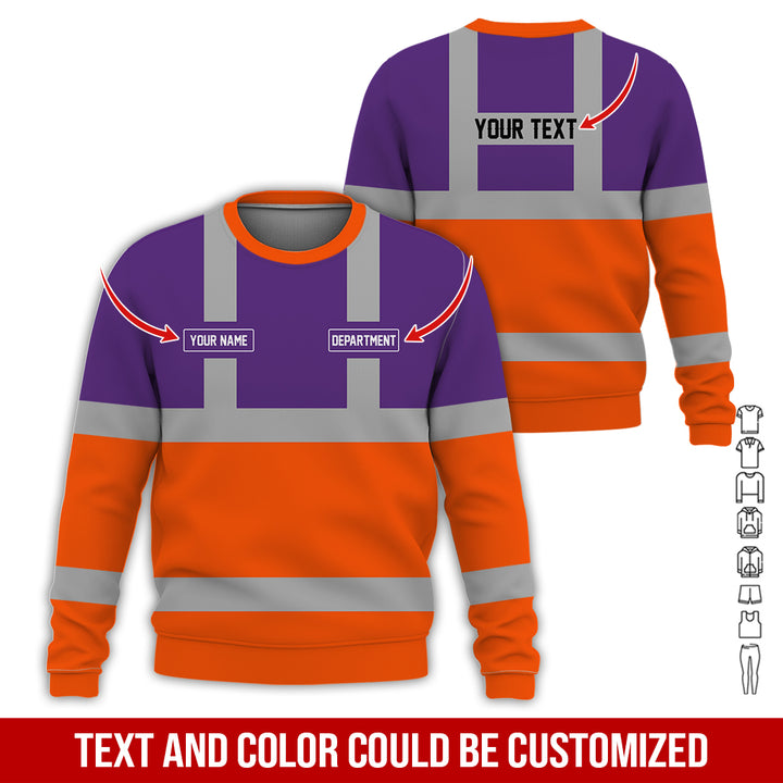 Pesonalized Name And Department Heavy Equipment All Over Printed Clothes GH798