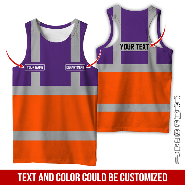 Pesonalized Name And Department Heavy Equipment All Over Printed Clothes GH798