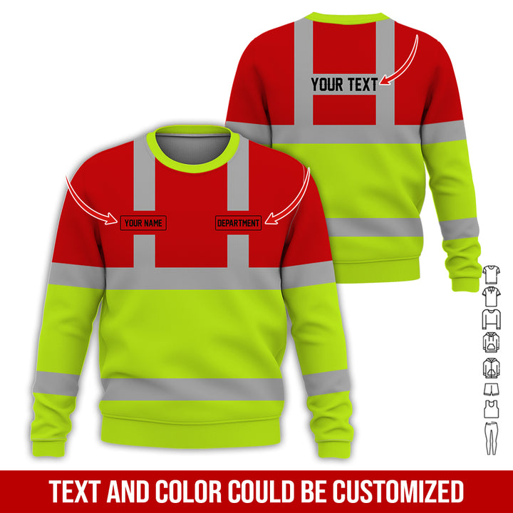 Pesonalized Name And Department Heavy Equipment All Over Printed Clothes GH798