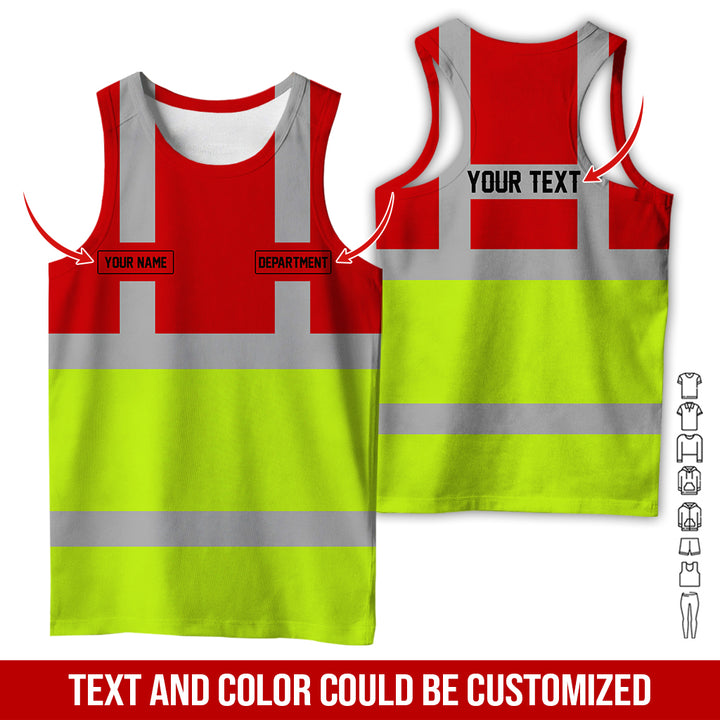 Pesonalized Name And Department Heavy Equipment All Over Printed Clothes GH798