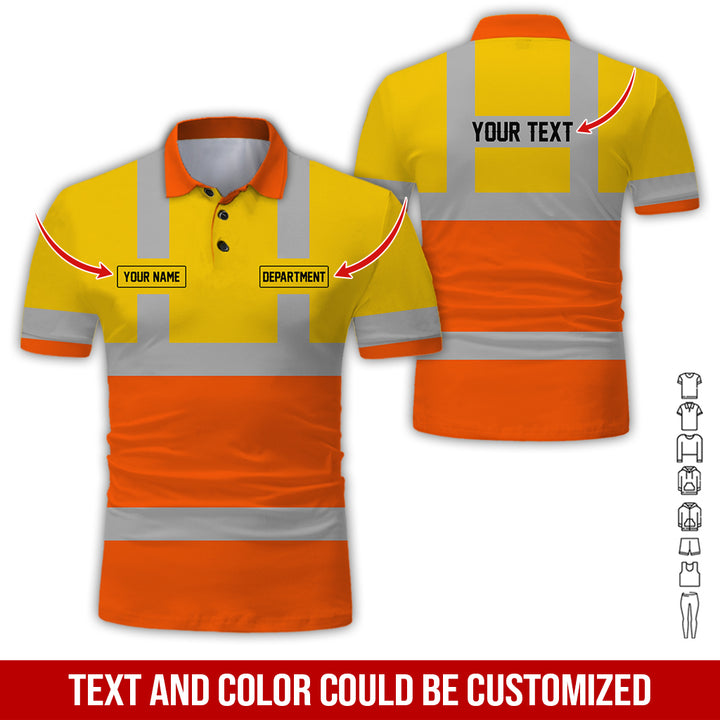 Pesonalized Name And Department Heavy Equipment All Over Printed Clothes GH798