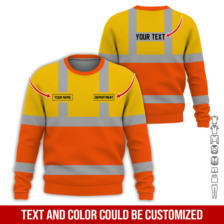 Pesonalized Name And Department Heavy Equipment All Over Printed Clothes GH798