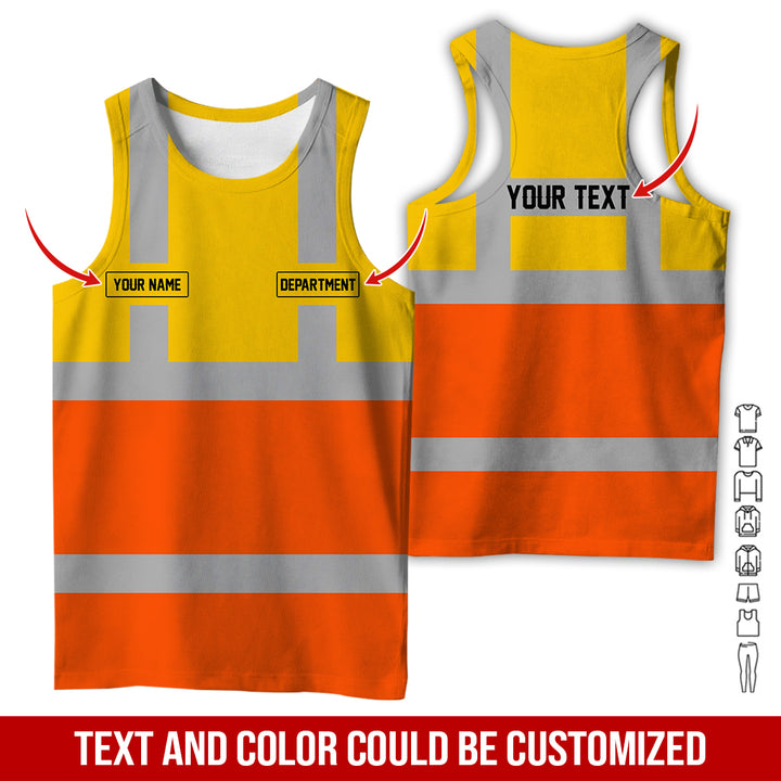 Pesonalized Name And Department Heavy Equipment All Over Printed Clothes GH798