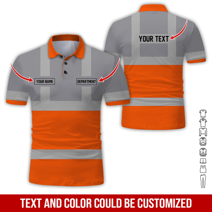 Pesonalized Name And Department Heavy Equipment All Over Printed Clothes GH798