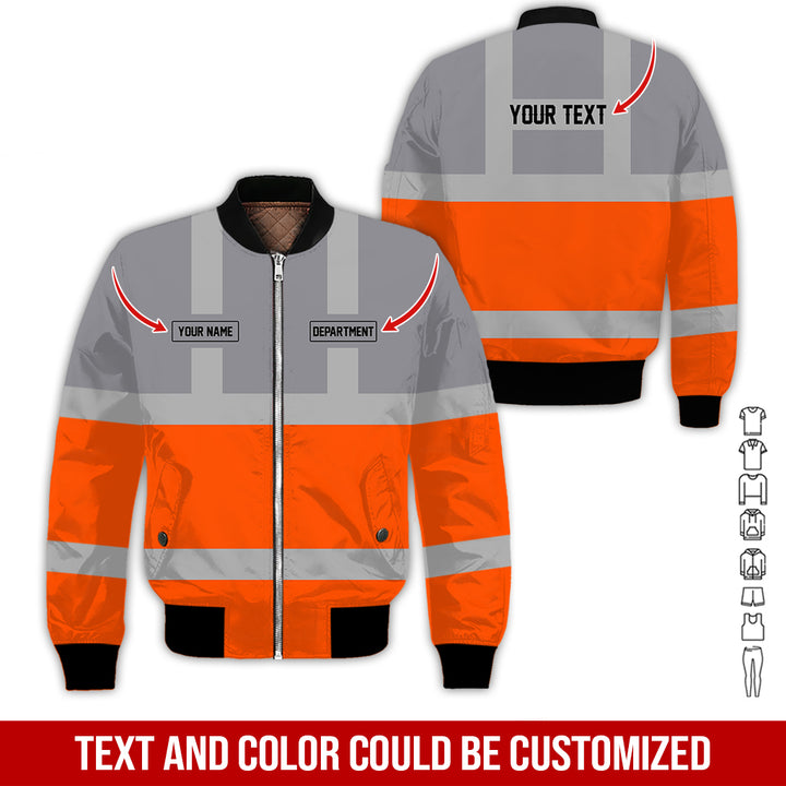 Pesonalized Name And Department Heavy Equipment All Over Printed Clothes GH798