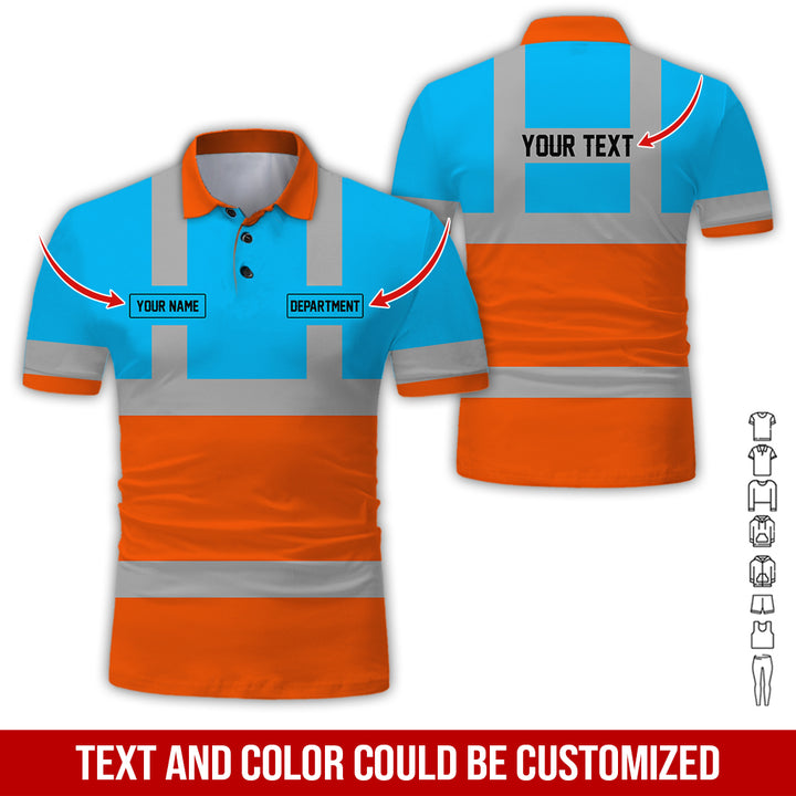 Pesonalized Name And Department Heavy Equipment All Over Printed Clothes GH798