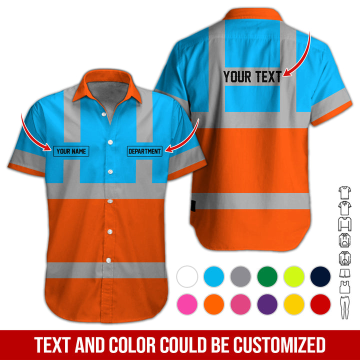 Pesonalized Name And Department Heavy Equipment All Over Printed Clothes GH798
