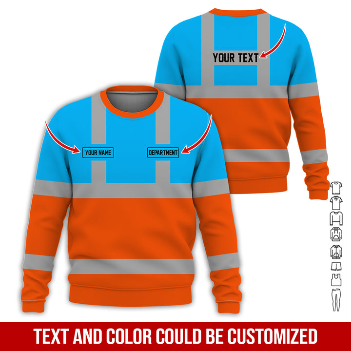 Pesonalized Name And Department Heavy Equipment All Over Printed Clothes GH798