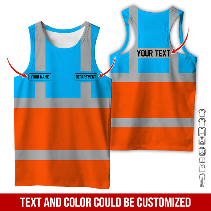 Pesonalized Name And Department Heavy Equipment All Over Printed Clothes GH798