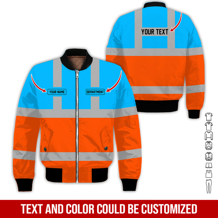 Pesonalized Name And Department Heavy Equipment All Over Printed Clothes GH798