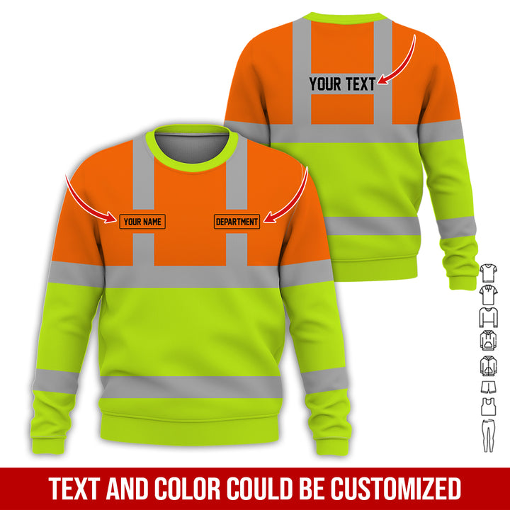 Pesonalized Name And Department Heavy Equipment All Over Printed Clothes GH798