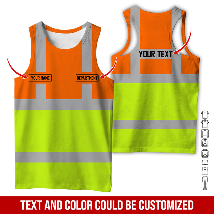Pesonalized Name And Department Heavy Equipment All Over Printed Clothes GH798