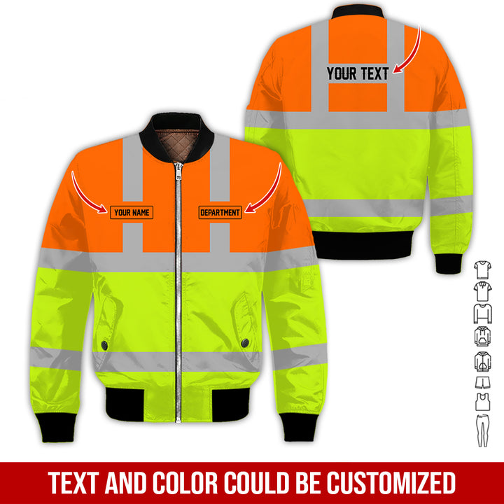 Pesonalized Name And Department Heavy Equipment All Over Printed Clothes GH798