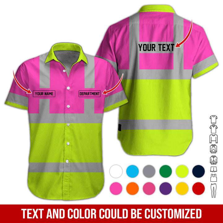 Pesonalized Name And Department Heavy Equipment All Over Printed Clothes GH798