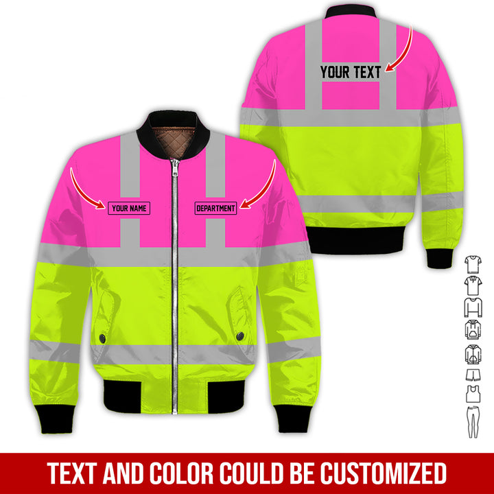 Pesonalized Name And Department Heavy Equipment All Over Printed Clothes GH798